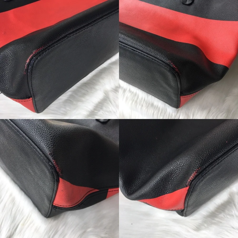 C Wonder Black & Red Shoulder Bag